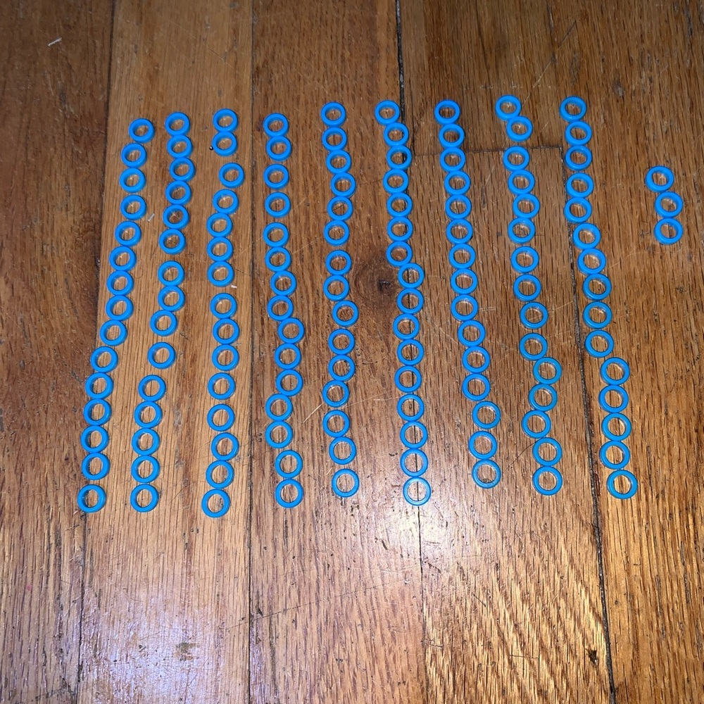🖤5 for $20- 135 Knex Blue Spacers Washers Bushings - Standard K'nex Parts
